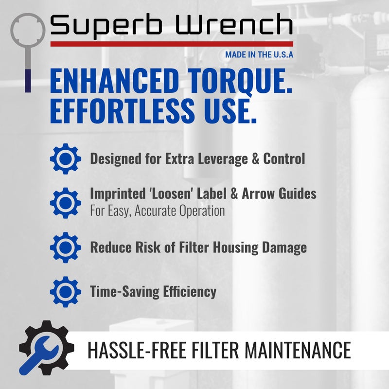 Superb Wrench SPBW-11 Heavy Duty Metal Water Filter Wrench (3.69 inch Inside Diameter) - Image 3